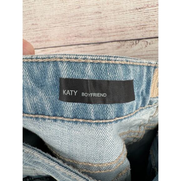 Kut from the Kloth Katy Boyfriend Distressed Jeans Women's‎ 12 Blue Light Wash - Picture 7 of 13